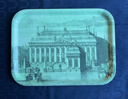 Grön bricka - Riddarhuset ur Suecia Antiqua et Hodierna