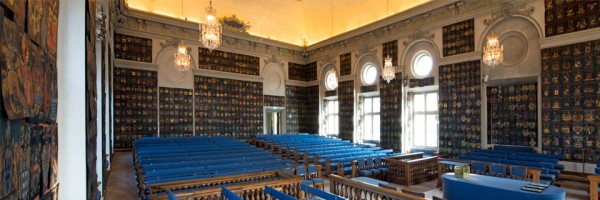 Riddarhussalen, vapensköldar, the Great Hall